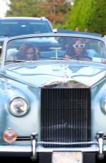 TINA KNOWLES and KELLY ROWLAND  Arrives at Michael Rubin