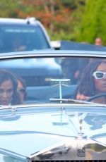 TINA KNOWLES and KELLY ROWLAND  Arrives at Michael Rubin