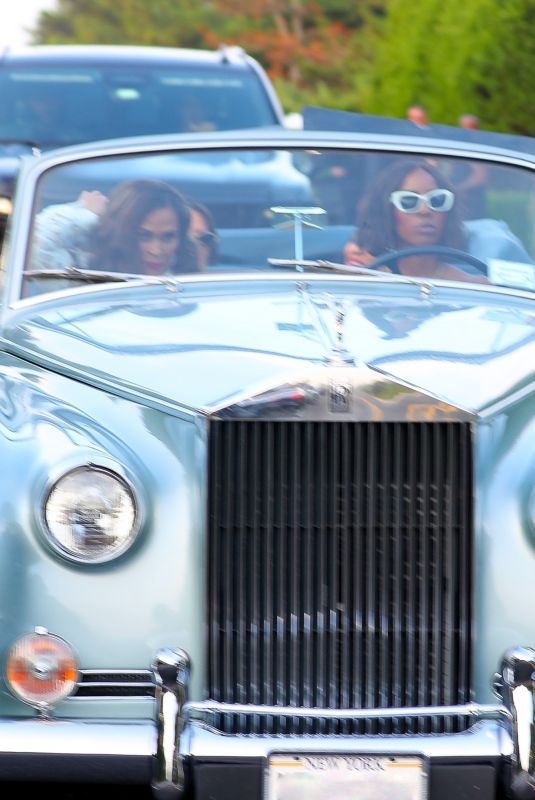 TINA KNOWLES and KELLY ROWLAND  Arrives at Michael Rubin