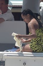 TRACEE ELLIS ROSS at a Yacht in Portofino 06/29/2023