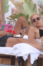 VALERIA MAZZA and Alejandro Gravier on the Beach in Marbella 07/23/2023