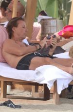 VALERIA MAZZA and Alejandro Gravier on the Beach in Marbella 07/23/2023