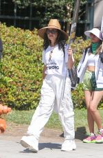 VANESSA HUDGENS at Sag Strike at Warner Brother Studios in Burbank 07/18/2023