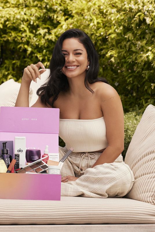 VANESSA HUDGENS for Ipsy Icon Box Curator, August 2023