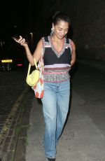 VANESSA WHITE Leaves Chiltern Firehouse in London 07/01/2023