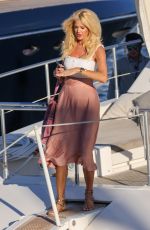 VICTORIA SILVSTEDT at a Yacht in Saint-tropez 07/01/2023