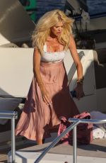 VICTORIA SILVSTEDT at a Yacht in Saint-tropez 07/01/2023