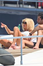 VICTORIA SILVSTEDT in Bikini on a Yacht in Saint-Tropez 07/29/2023