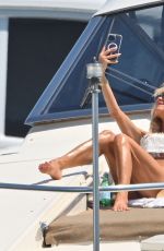 VICTORIA SILVSTEDT in Bikini on a Yacht in Saint-Tropez 07/29/2023
