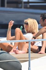 VICTORIA SILVSTEDT in Bikini on a Yacht in Saint-Tropez 07/29/2023