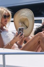 VICTORIA SILVSTEDT victoria on a Yacht in Saint-tropez 07/29/2023