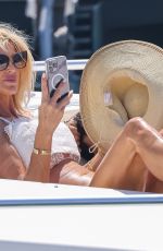VICTORIA SILVSTEDT victoria on a Yacht in Saint-tropez 07/29/2023