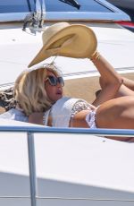 VICTORIA SILVSTEDT victoria on a Yacht in Saint-tropez 07/29/2023