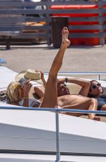VICTORIA SILVSTEDT victoria on a Yacht in Saint-tropez 07/29/2023