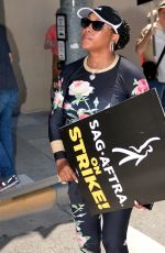 VIVICA A. FOX at Picket Lines Outside Warner Bros Studios in Burbank 07/19/2023