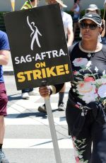 VIVICA A. FOX at Picket Lines Outside Warner Bros Studios in Burbank 07/19/2023