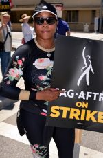 VIVICA A. FOX at Picket Lines Outside Warner Bros Studios in Burbank 07/19/2023