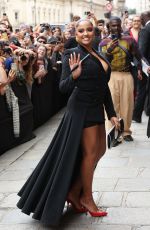 WEJDENE Arrives at Jean Paul Gaultier Haute Couture Spring/Summer 23/24 Show at Paris Fashion Week 07/05/2023