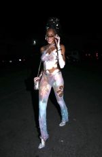 WINNIE HARLOW Arrives at Kyle Kuzma