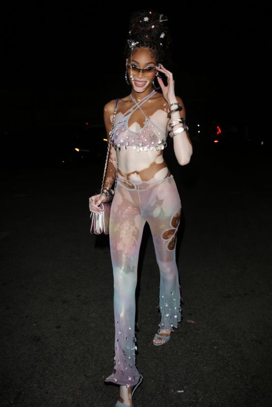 WINNIE HARLOW Arrives at Kyle Kuzma