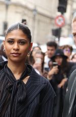 YSAORA JENNIFER THIBUS Arrives at Jean Paul Gaultier Haute Couture Spring/Summer 23/24 Show at Paris Fashion Week 07/05/2023
