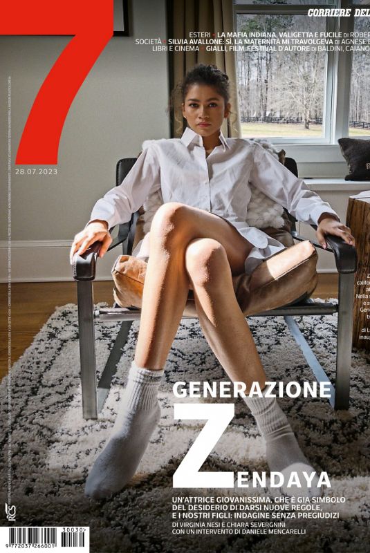 ZENDAYA in Corriere Della Sera, July 2023
