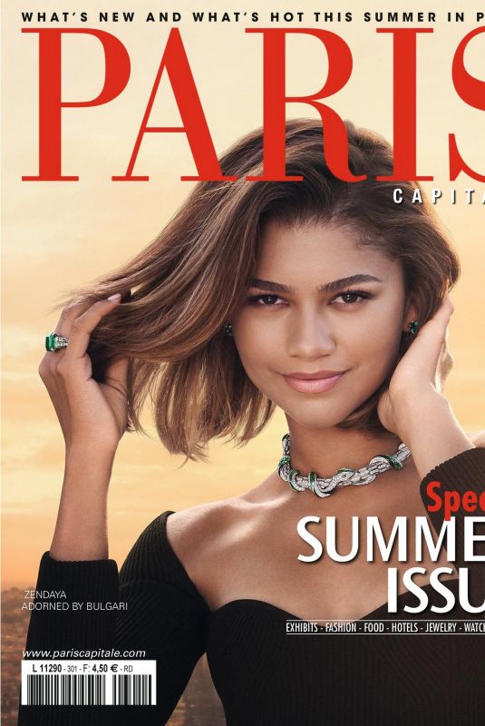 ZENDAYA on the Cover of Paris Capitale, July/august 2023