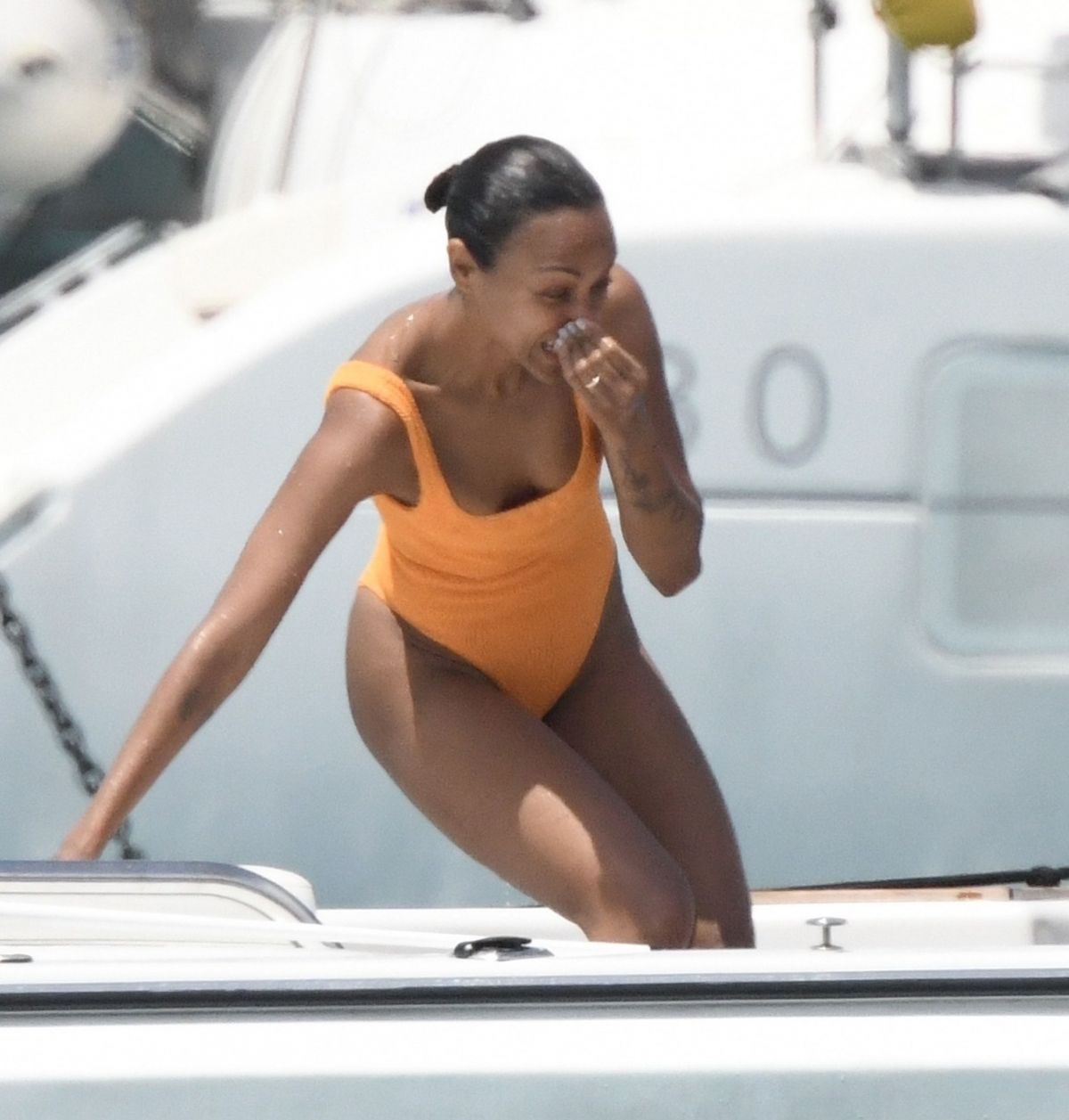 Zoe saldana in swimsuit