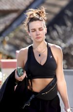 ABBIE CHATFIELD Out with Her Dog at Bondi Beach 08/21/2023