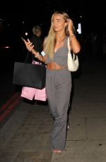 ABI MOORE Arrives at Mondarin Hotel Shoreditch in London 08/04/2023