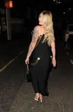 ADRIANNA MICHAELS Heading to Mano Mayfair in London 08/04/2023