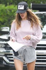 ALESSANDRA AMBROSIO Arrives at a Friend