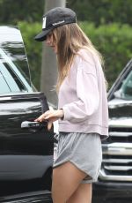 ALESSANDRA AMBROSIO Arrives at a Friend