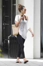 ALESSANDRA AMBROSIO Leaves a Workout in Brentwood 08/18/2023