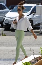 ALESSANDRA AMBROSIO Leaves Morning Workout in Brentwood 08/06/2023