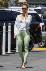 ALESSANDRA AMBROSIO Leaves Morning Workout in Brentwood 08/06/2023