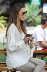 ALESSANDRA AMBROSIO Out Shopping and Lunch at Country Mart in Malibu 08/25/2023
