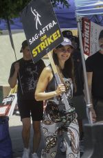 ALISON BRIE at Sag-aftra Actors Union Strike in Los Angeles 08/03/2023