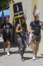 ALISON BRIE at Sag-aftra Actors Union Strike in Los Angeles 08/03/2023