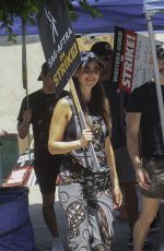 ALISON BRIE at Sag-aftra Actors Union Strike in Los Angeles 08/03/2023