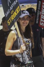ALISON BRIE at Sag-aftra Actors Union Strike in Los Angeles 08/03/2023