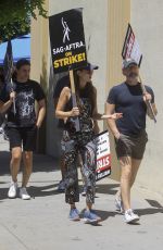 ALISON BRIE at Sag-aftra Actors Union Strike in Los Angeles 08/03/2023