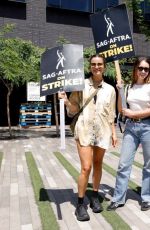 ALYCIA DEBNAM-CAREY at Picket Line for Sag-aftra Strike in Culver City 08/17/2023
