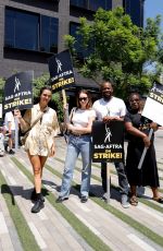 ALYCIA DEBNAM-CAREY at Sag-aftra Strike in Culver City 08/17/2023