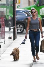 AMY ROBACH Out with Her Dog in New York 08/26/2023