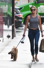 AMY ROBACH Out with Her Dog in New York 08/26/2023