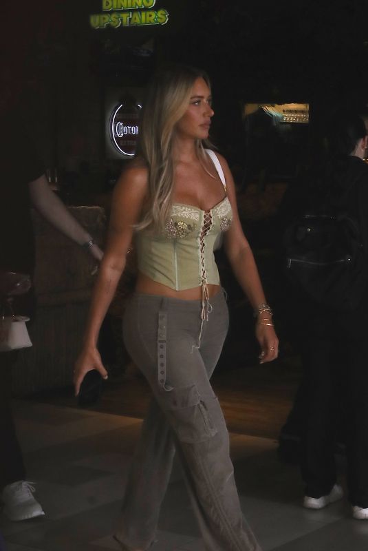 ANASTASIA KARANIKOLAOU Arrives at Her Vodka Launch Party at The Sugar Factory in Las Vegas 08/26/2023