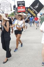 ANGELIQUE CABRAL at Sag Strike at Paramount Studios and Netflix in Hollywood 08/09/2023