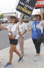 ANGELIQUE CABRAL at Sag Strike at Paramount Studios and Netflix in Hollywood 08/09/2023