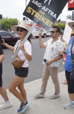 ANGELIQUE CABRAL at Sag Strike at Paramount Studios and Netflix in Hollywood 08/09/2023